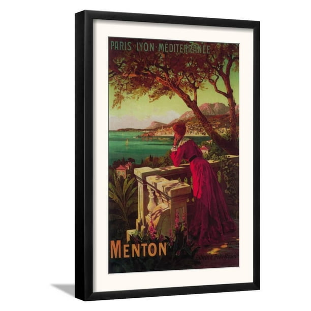 menton menton travel poster menton poster menton print menton travel travel poster wall decor